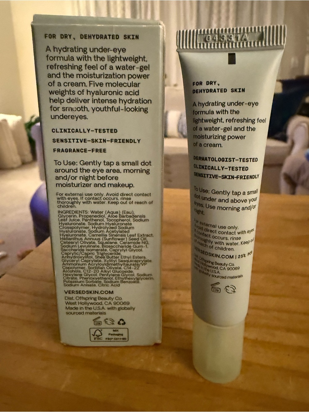 Versed Water Rush Hydrating Eye Gel - Picture 5 of 7